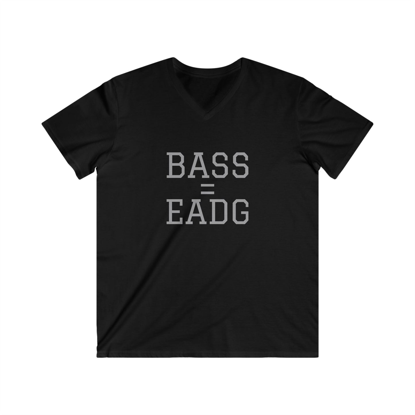 Printify BASS=EADG OG Men's Fitted V-Neck Short Sleeve Tee