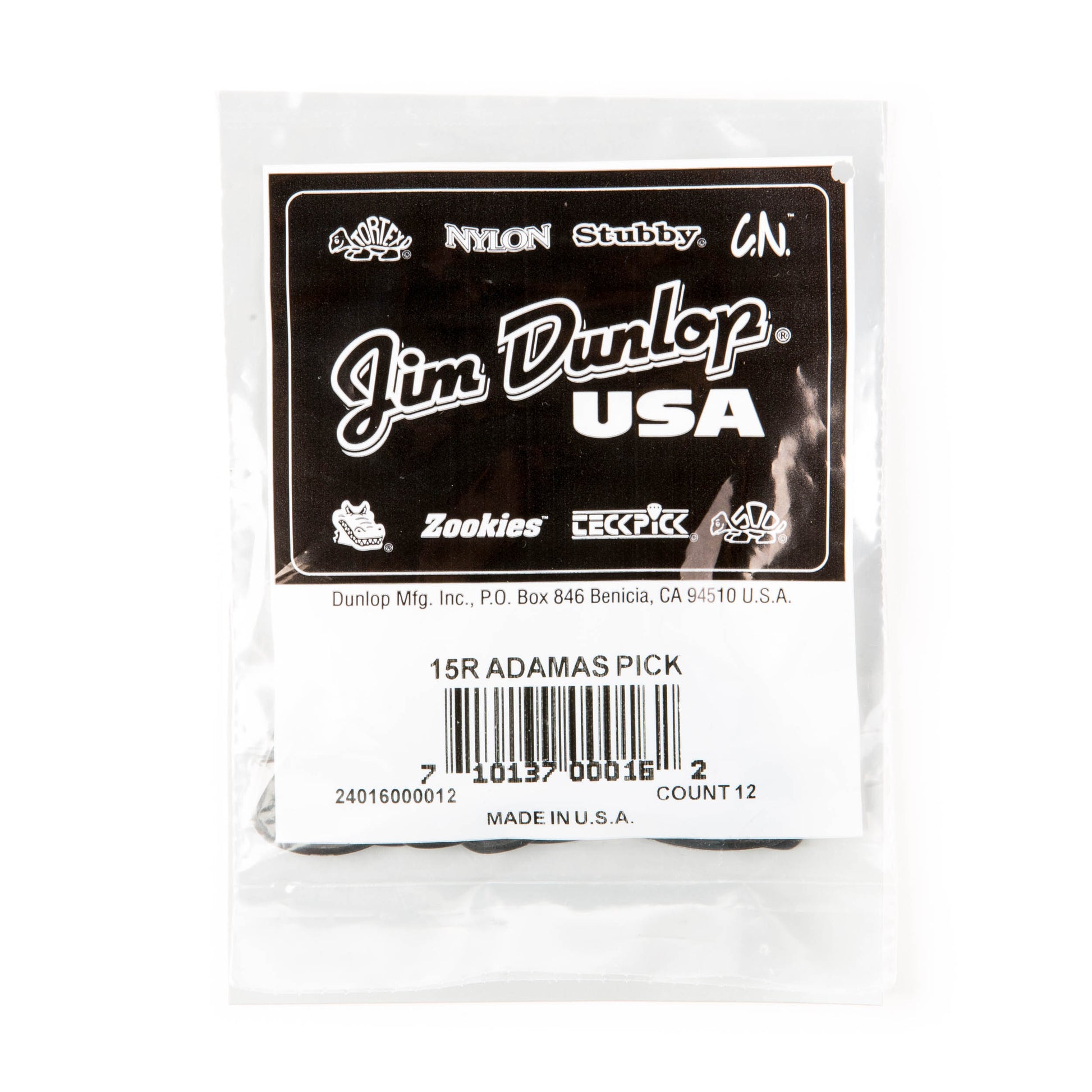 Jim Dunlop DUNLOP ADAMAS 2mm GUITAR PICK REFILL BAG 12-Pack - 15R