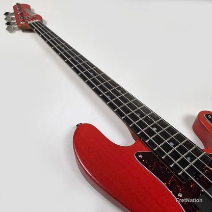 McGrath Guitars McGrath J-Style Thunderhorse IV 4-String Bass EMG - Siesta Red 8.96lbs