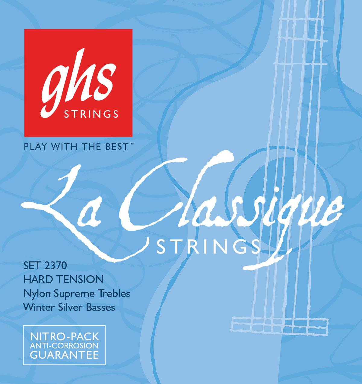 GHS Strings GHS La Classique Nylon Classical Guitar 06-String Set - 29-43 Hard Tension 2370