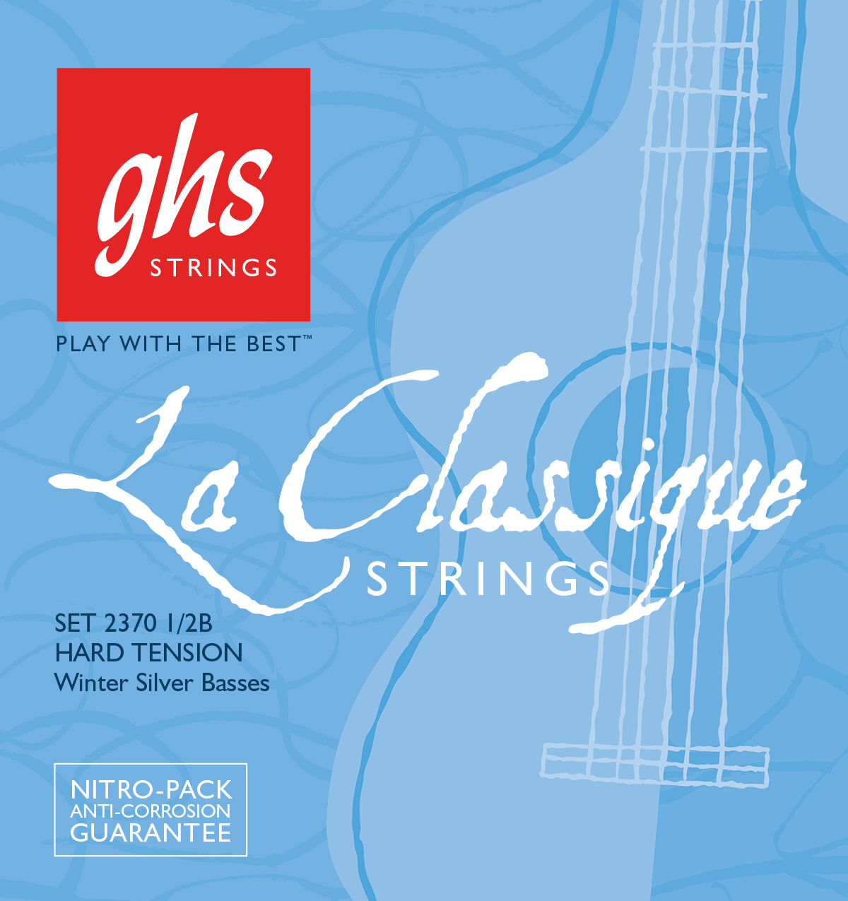 GHS Strings GHS La Classique Nylon Classical Guitar Basses Only 06-String Set - 30-43 Hard Tension 2370 1/2B