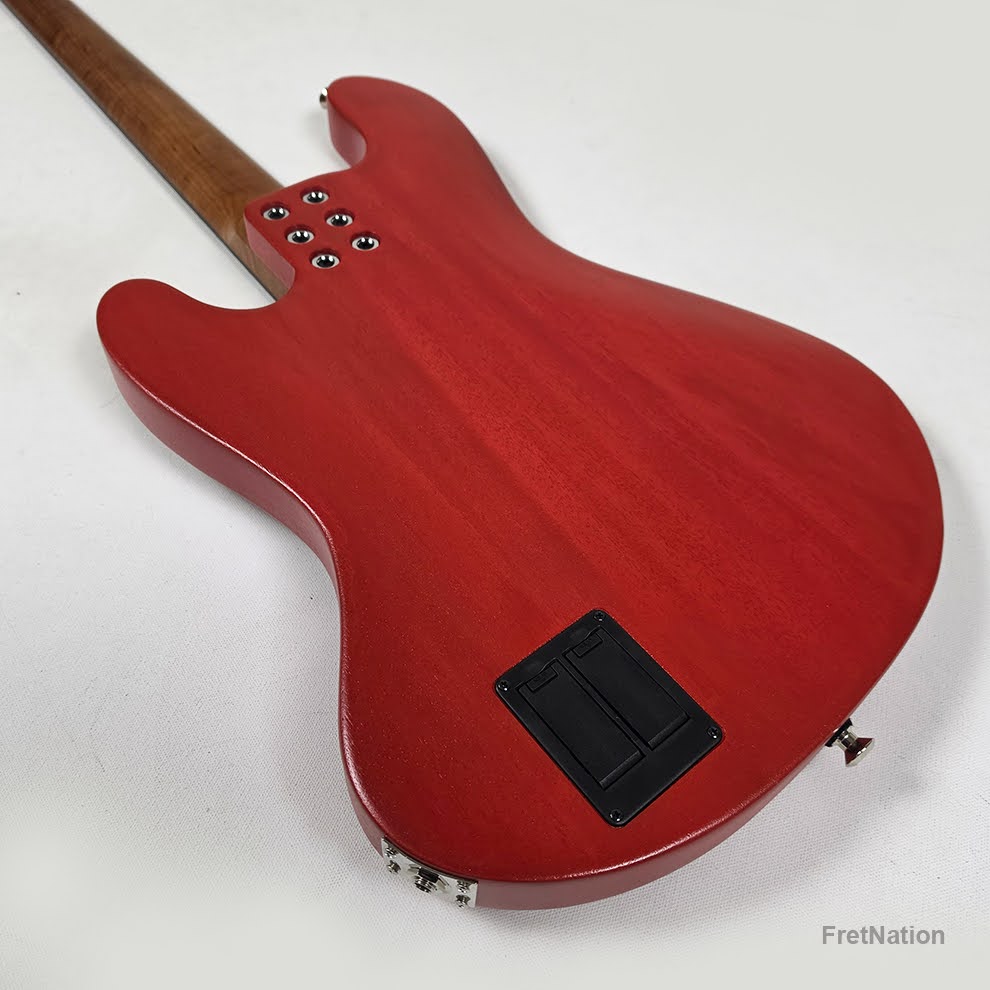 McGrath Guitars McGrath J-Style Thunderhorse IV 4-String Bass EMG - Siesta Red 8.96lbs