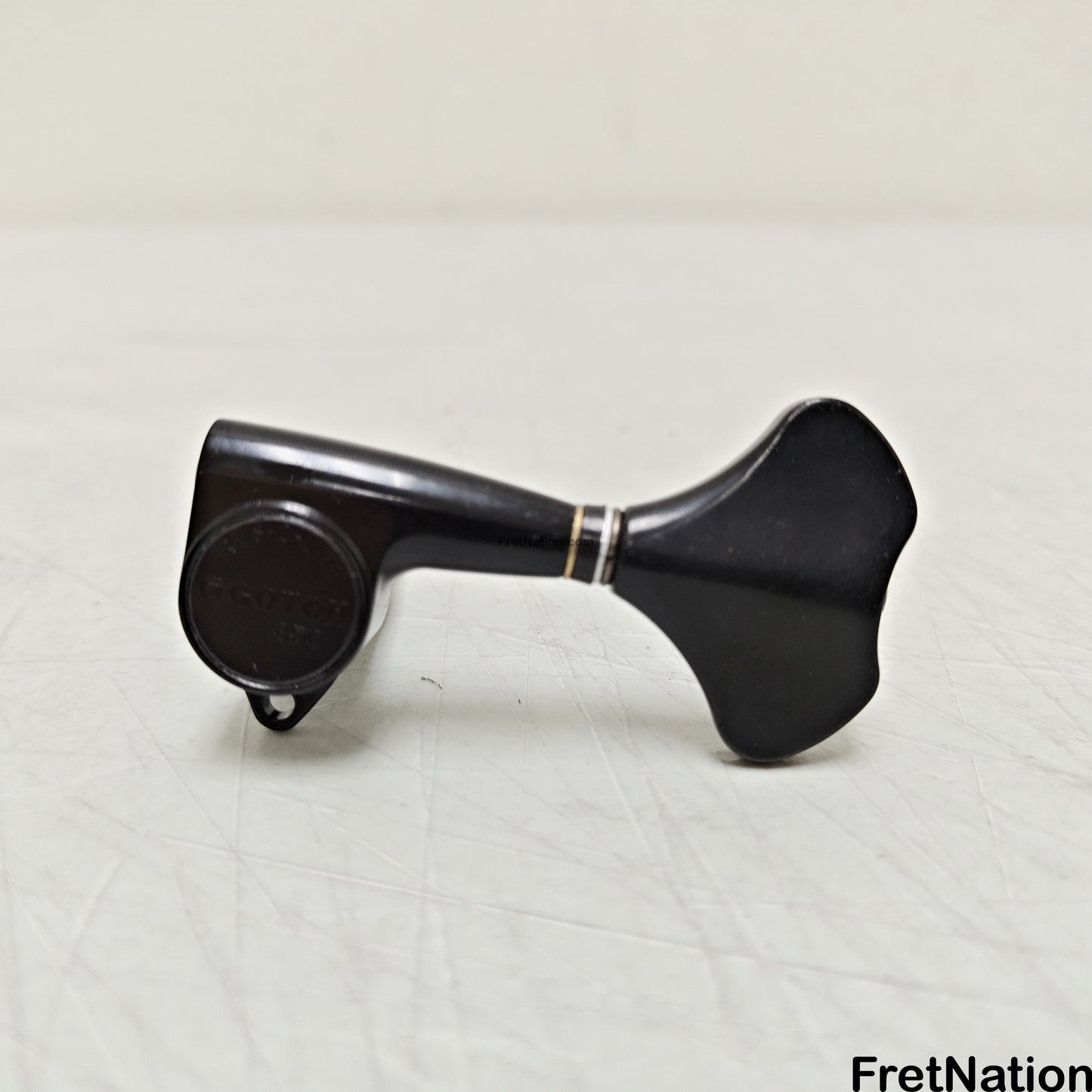 Fret Nation GOTOH Res-O-Lite GB350 BLACK Tuning Machine - Bass Side - OLD BUTTON