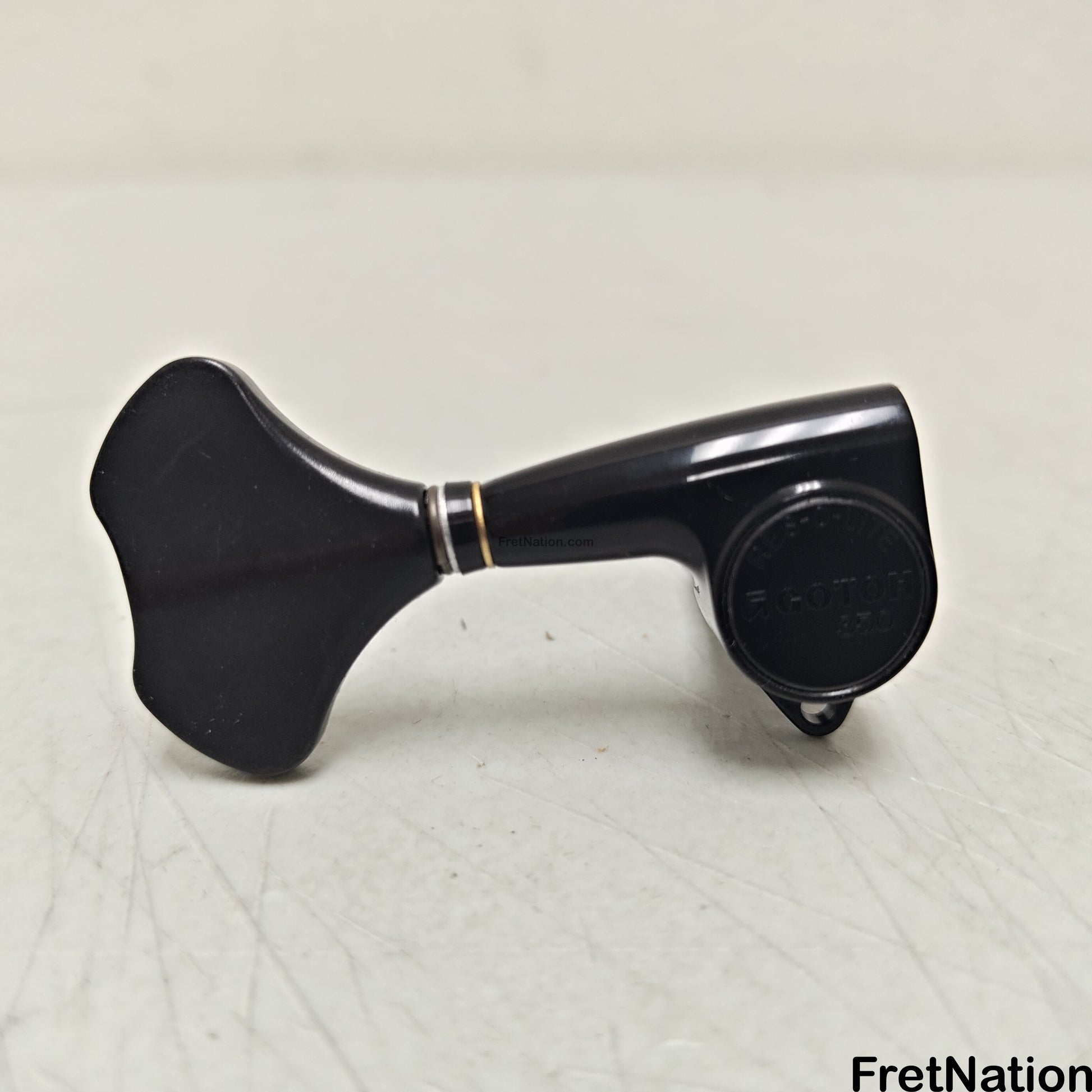Fret Nation GOTOH Res-O-Lite GB350 BLACK Tuning Machine - Treble Side - OLD BUTTON
