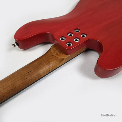 McGrath Guitars McGrath J-Style Thunderhorse IV 4-String Bass EMG - Siesta Red 8.96lbs