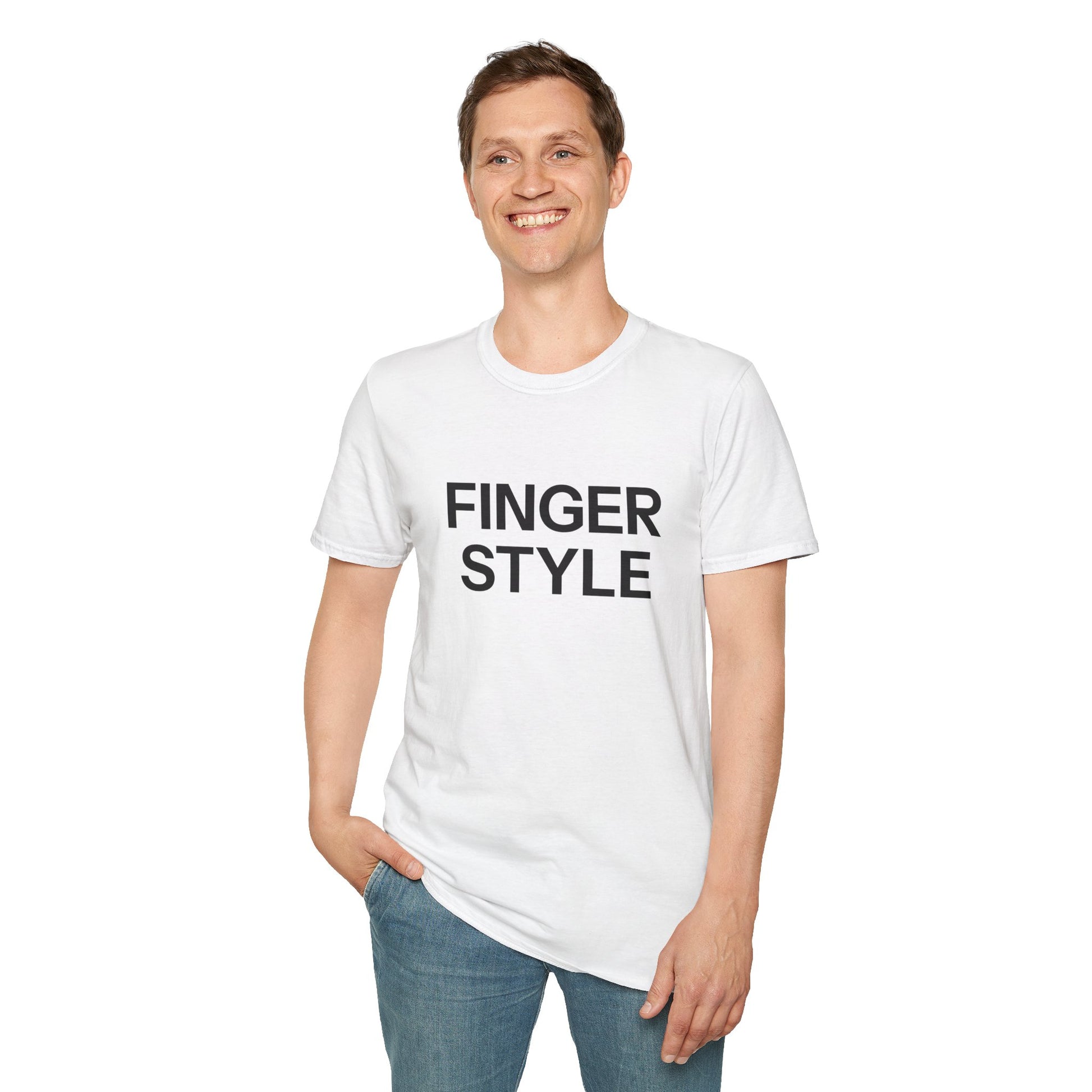 Printify FINGER STYLE - Unisex Softstyle T-Shirt