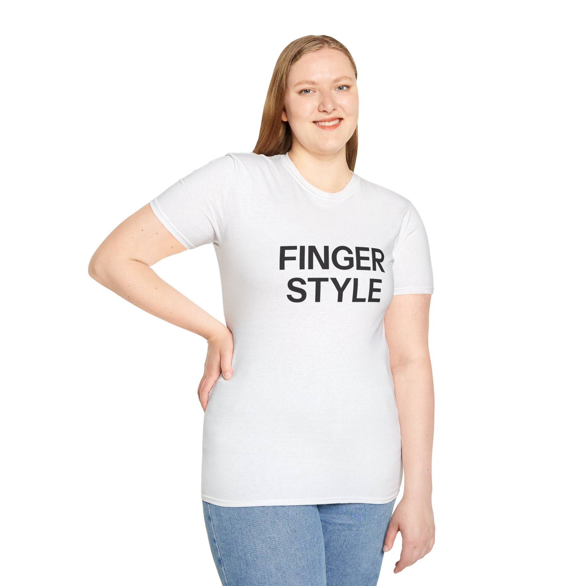 Printify FINGER STYLE - Unisex Softstyle T-Shirt