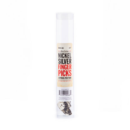 Jim Dunlop DUNLOP NICKEL SILVER FINGER & THUMBPICKS .013" GUITAR PICK REFILL TUBE 20-PACK - 33R013