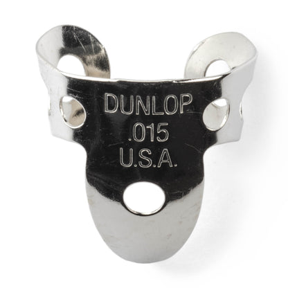 Jim Dunlop DUNLOP NICKEL SILVER FINGER & THUMBPICKS .015" GUITAR PICK REFILL TUBE 20-PACK - 33R015