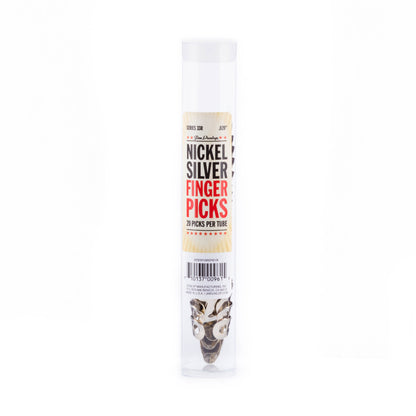 Jim Dunlop DUNLOP NICKEL SILVER FINGER & THUMBPICKS .020" GUITAR PICK REFILL TUBE 20-PACK - 33R020