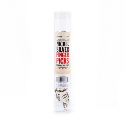 Jim Dunlop DUNLOP NICKEL SILVER FINGER & THUMBPICKS .0225" GUITAR PICK REFILL TUBE 20-PACK - 33R0225