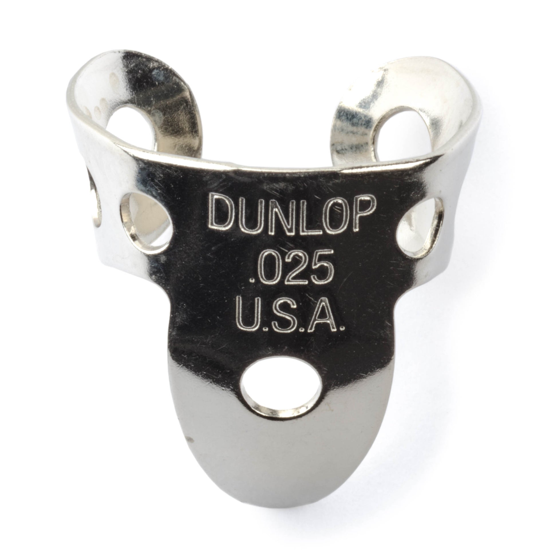 Jim Dunlop DUNLOP NICKEL SILVER FINGER & THUMBPICKS .025" GUITAR PICK REFILL TUBE 20-PACK - 33R025
