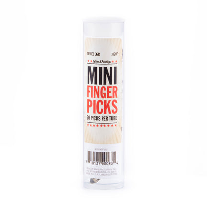 Jim Dunlop DUNLOP NICKEL SILVER MINI FINGERPICKS .020" GUITAR PICK REFILL TUBE 20-PACK - 36R020
