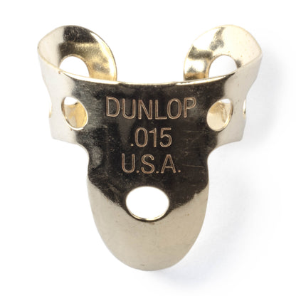 Jim Dunlop DUNLOP BRASS FINGERPICKS .015" GUITAR PICK REFILL TUBE 20-PACK - 37R015