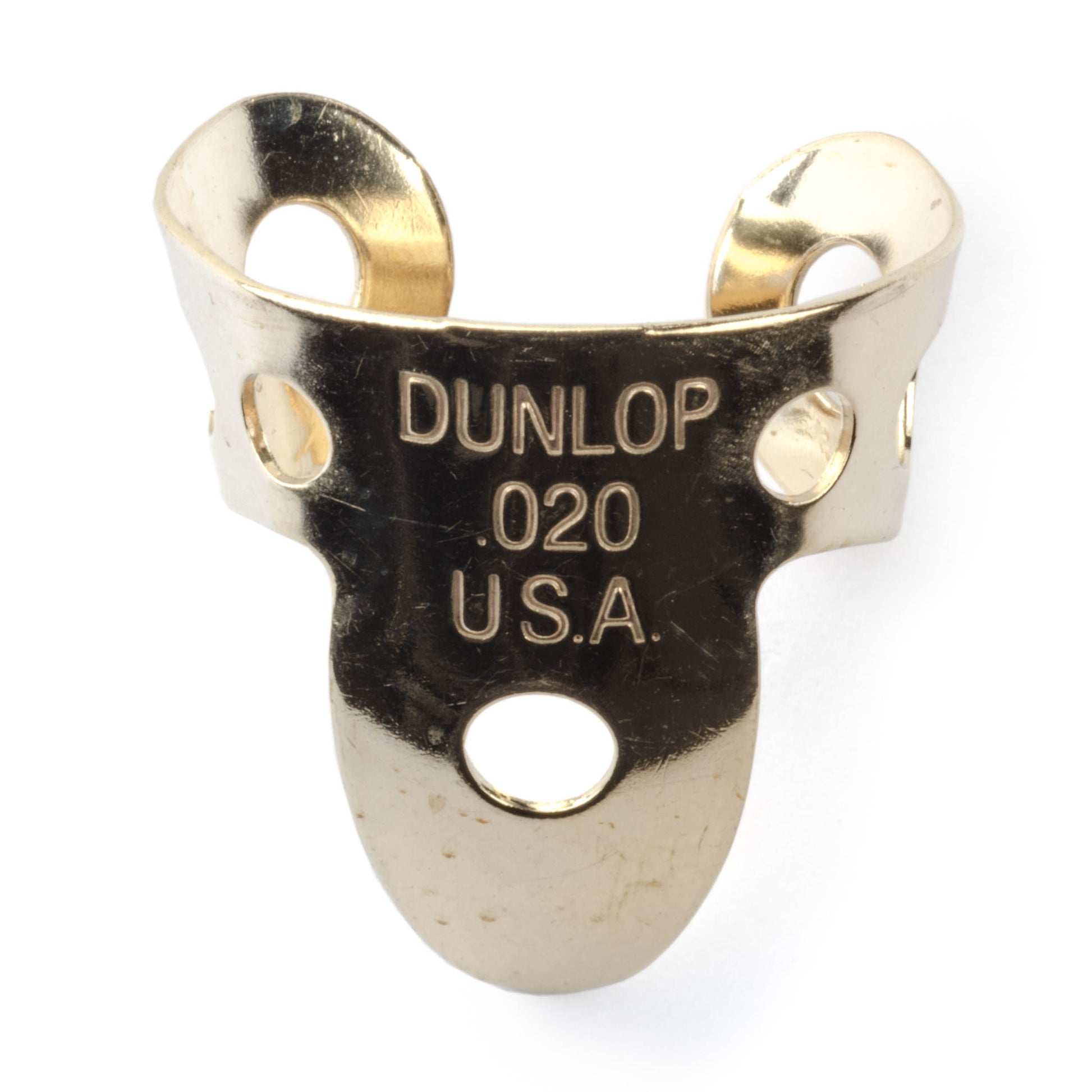 Jim Dunlop DUNLOP BRASS FINGERPICKS .020" GUITAR PICK REFILL TUBE 20-PACK - 37R020