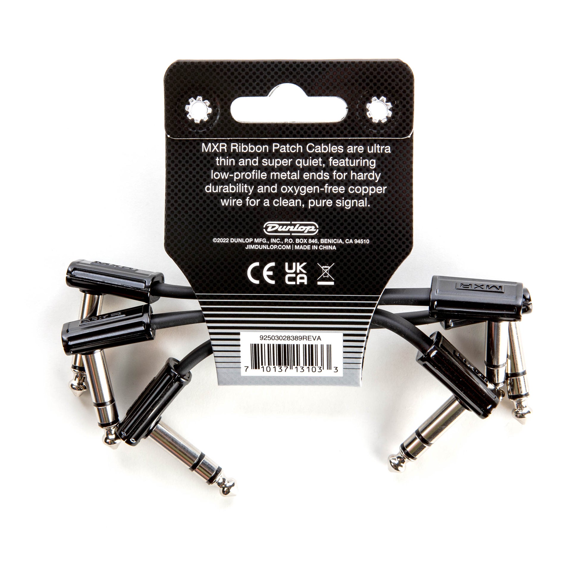 MXR MXR TRS RIBBON PATCH CABLE RIGHT/RIGHT 03-PACK - 03 INCH - 3PDCISTR03R