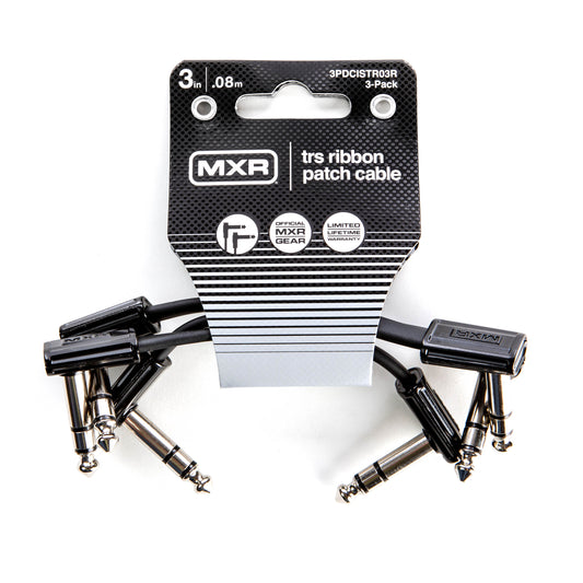 MXR MXR TRS RIBBON PATCH CABLE RIGHT/RIGHT 03-PACK - 03 INCH - 3PDCISTR03R