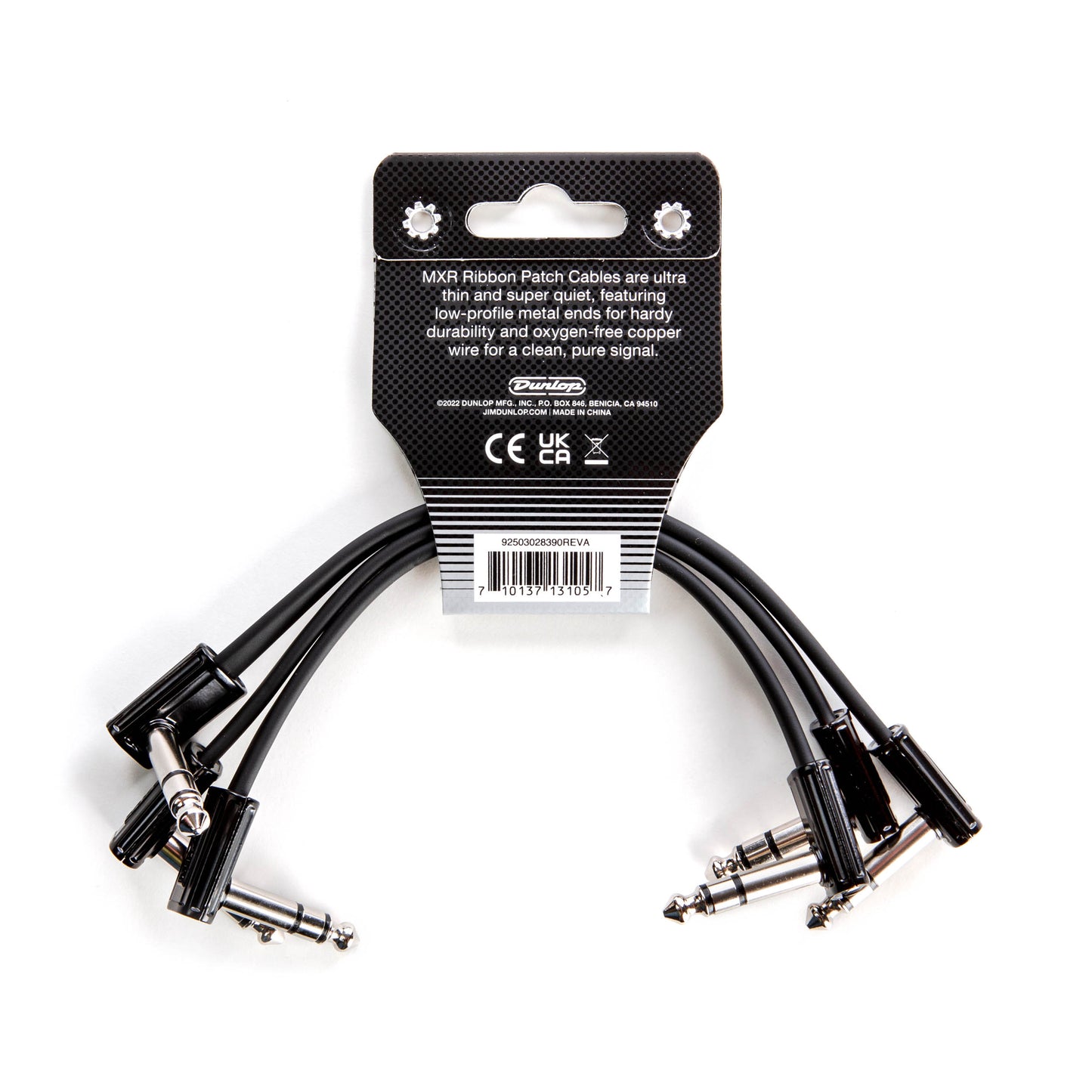 MXR MXR TRS RIBBON PATCH CABLE RIGHT/RIGHT 03-PACK - 06 INCH - 3PDCISTR06R