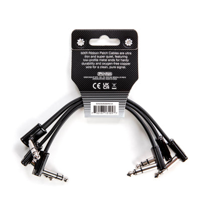 MXR MXR TRS RIBBON PATCH CABLE RIGHT/RIGHT 03-PACK - 06 INCH - 3PDCISTR06R