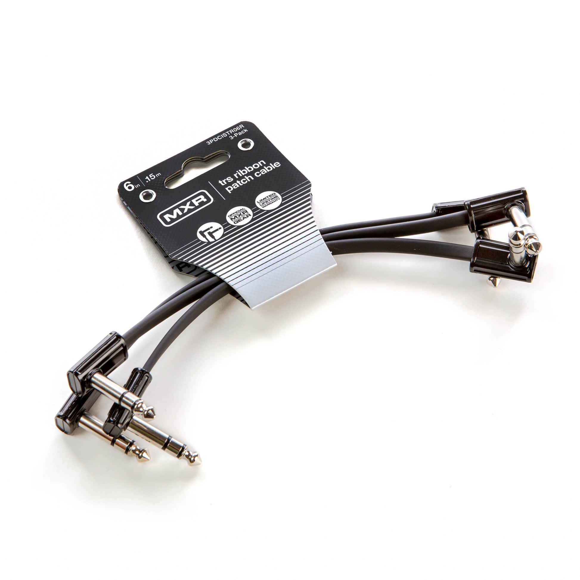MXR MXR TRS RIBBON PATCH CABLE RIGHT/RIGHT 03-PACK - 06 INCH - 3PDCISTR06R
