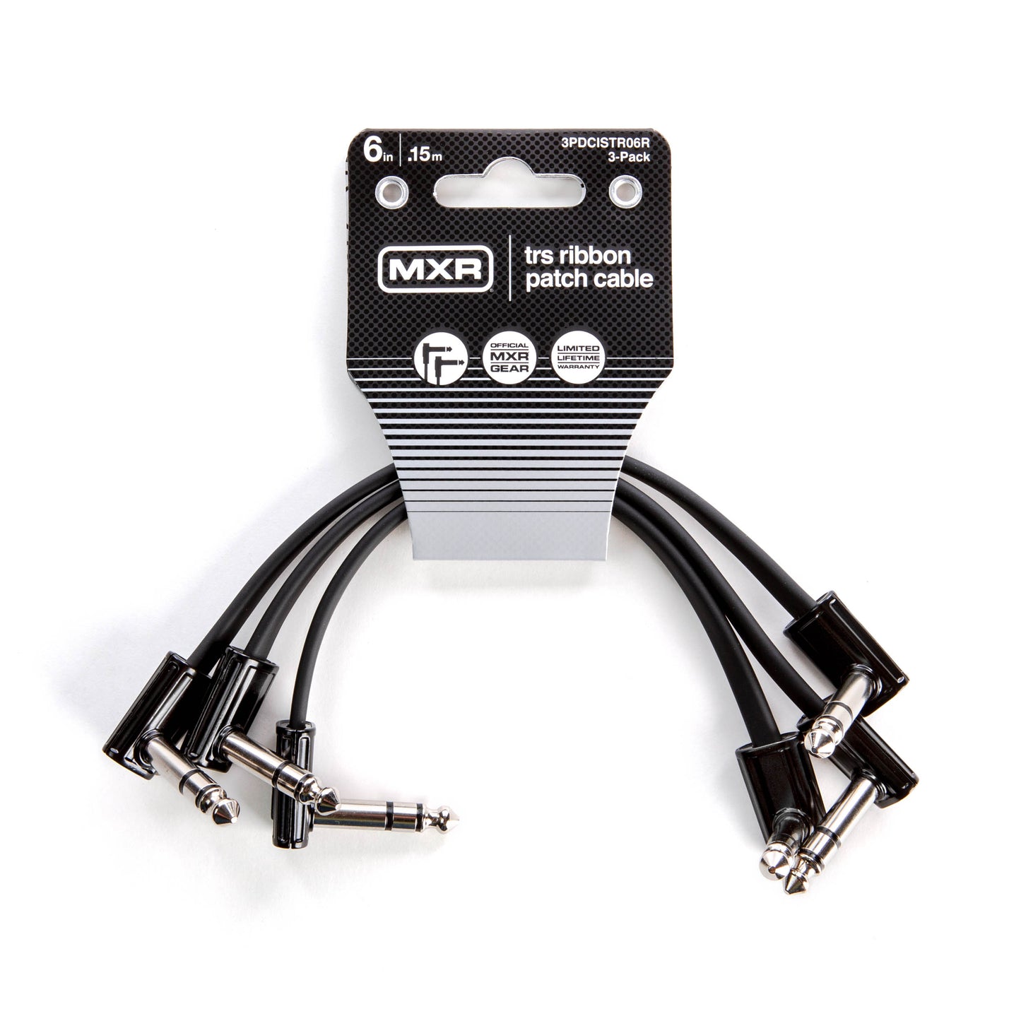 MXR MXR TRS RIBBON PATCH CABLE RIGHT/RIGHT 03-PACK - 06 INCH - 3PDCISTR06R