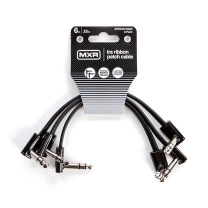 MXR MXR TRS RIBBON PATCH CABLE RIGHT/RIGHT 03-PACK - 06 INCH - 3PDCISTR06R