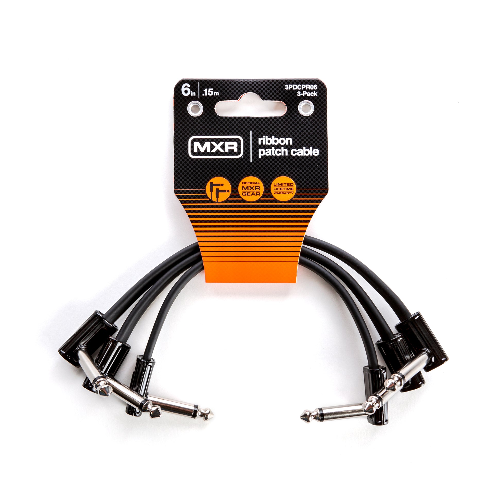 MXR MXR RIBBON PATCH CABLE 03 PACK - 06 INCH - 3PDCPR06