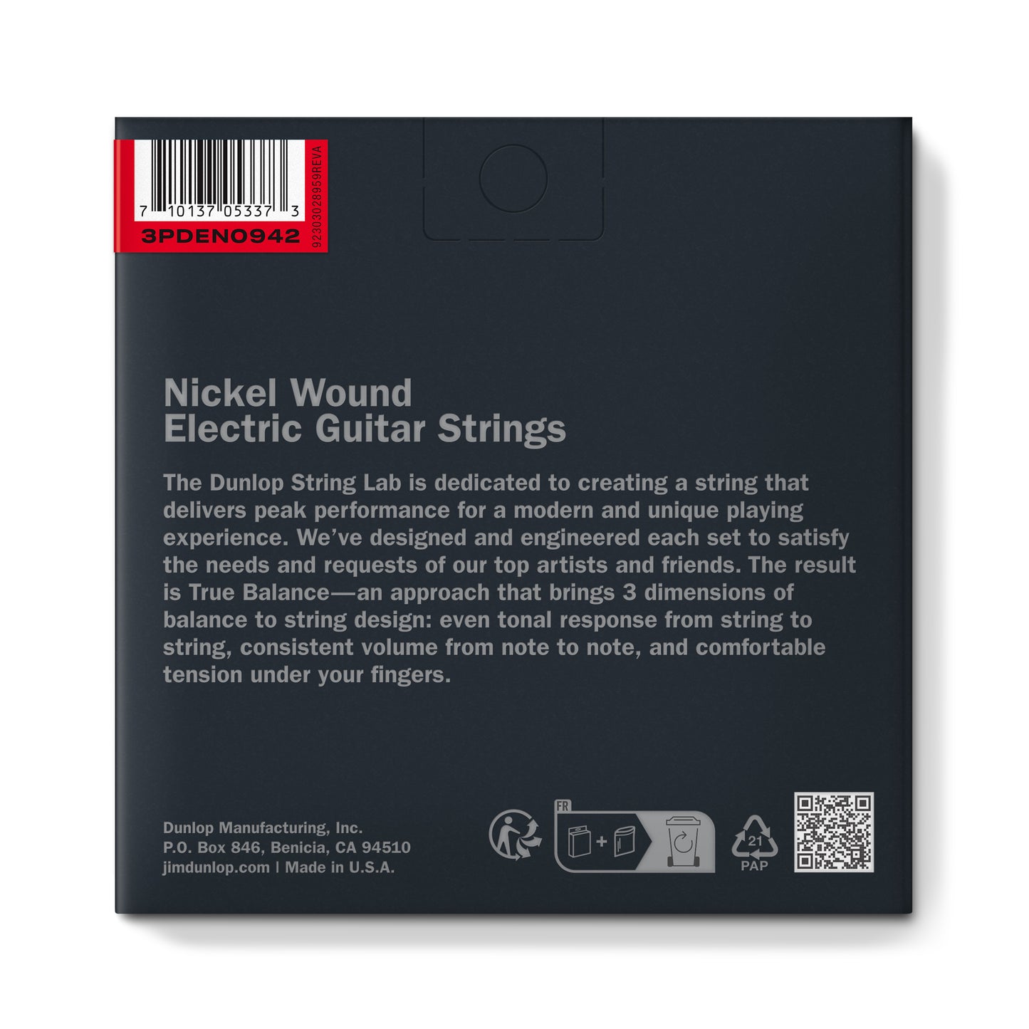 Jim Dunlop DUNLOP NICKEL WOUND ELECTRIC GUITAR 06-STRING 03-PACK SET - 09-42 EXTRA LIGHT - 3PDEN0942