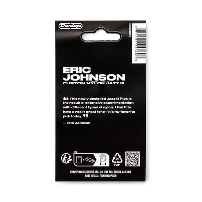 Jim Dunlop DUNLOP ERIC JOHNSON CUSTOM NYLON 1.38mm JAZZ III GUITAR PICK PLAYERS PACK 06-PACK - 407P138EJ