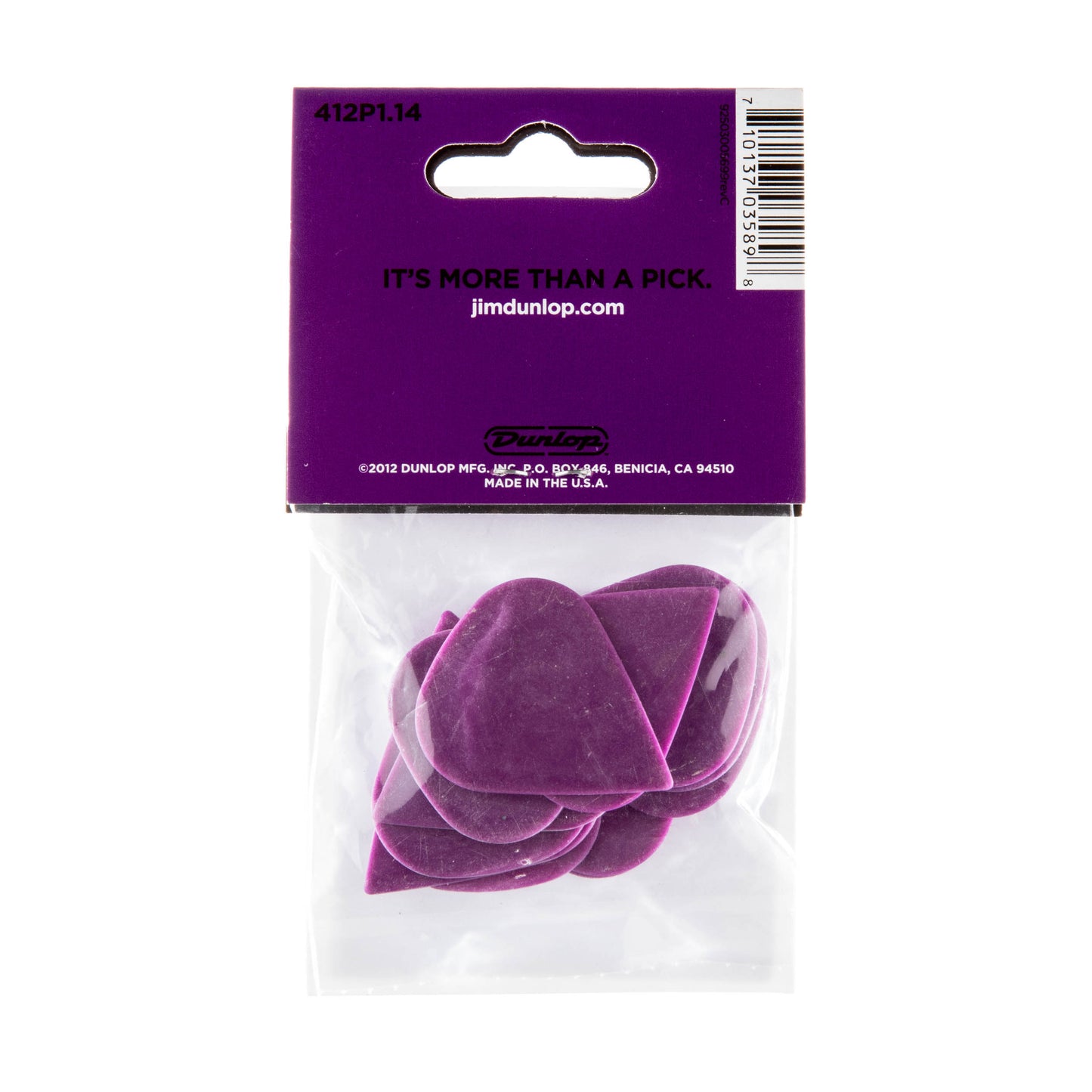 Jim Dunlop DUNLOP TORTEX 1.14mm SHARP GUITAR PICK PLAYER'S PACK 12-PACK - 412P114