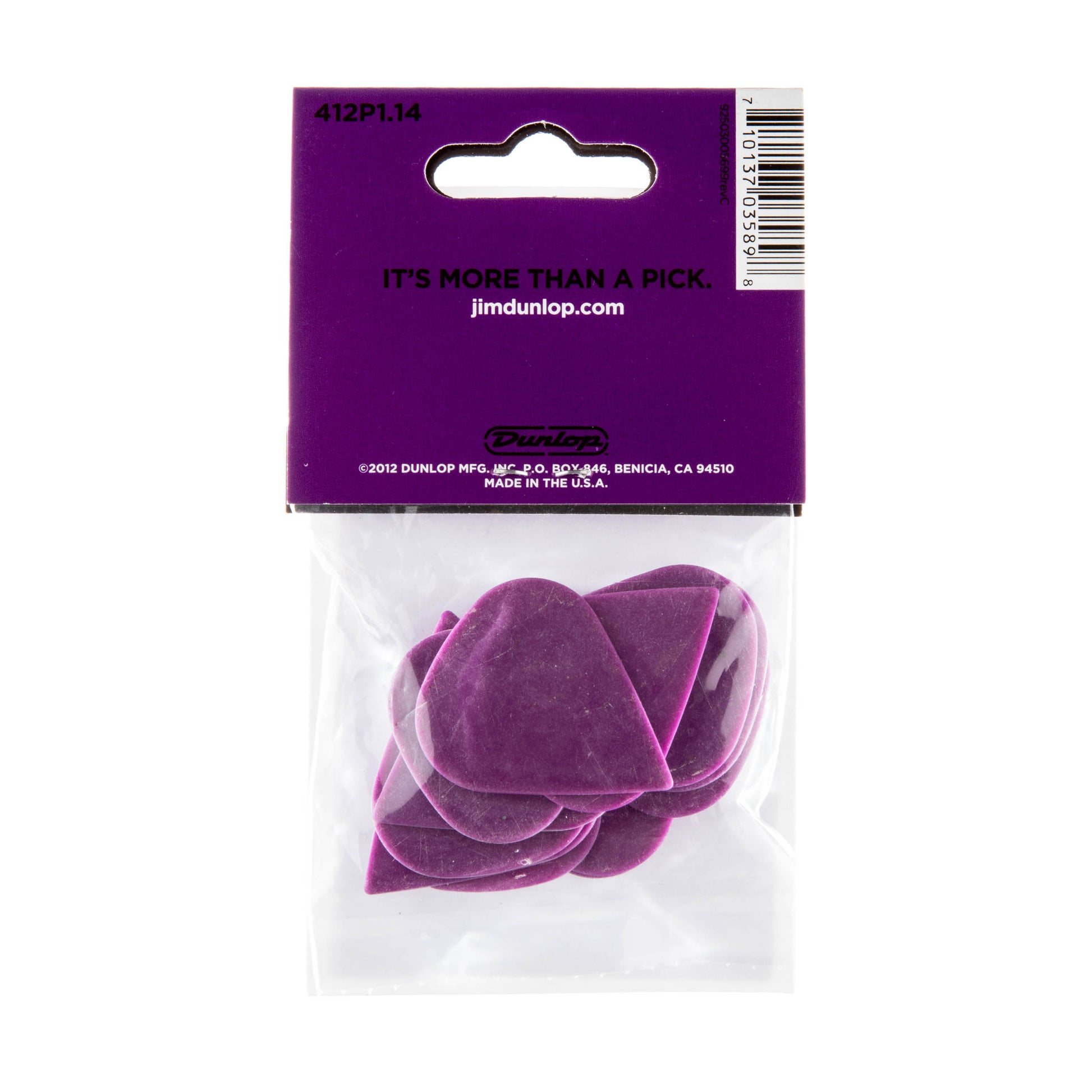 Jim Dunlop DUNLOP TORTEX 1.14mm SHARP GUITAR PICK PLAYER'S PACK 12-PACK - 412P114