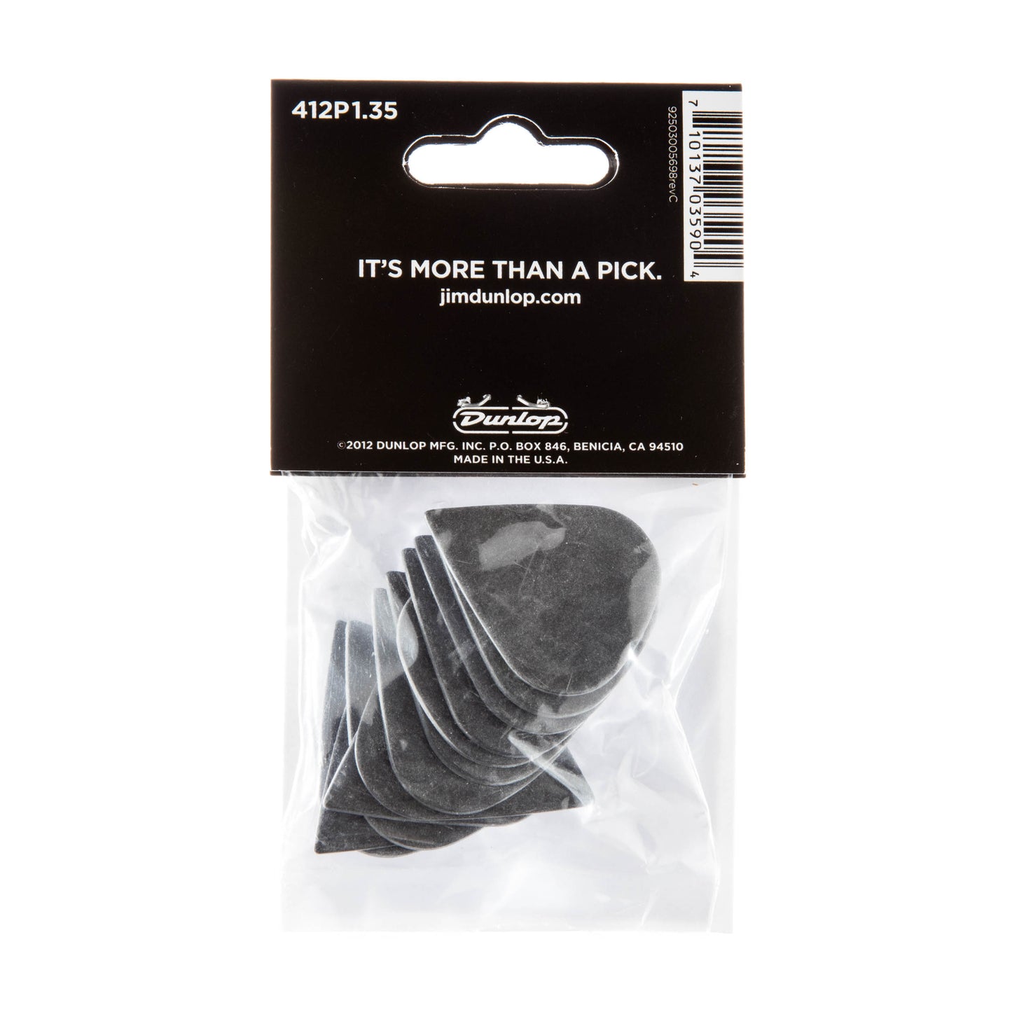 Jim Dunlop DUNLOP TORTEX 1.35mm SHARP GUITAR PICK PLAYER'S PACK 12-PACK - 412P135