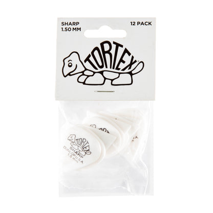 Jim Dunlop DUNLOP TORTEX 1.5mm SHARP GUITAR PICK PLAYER'S PACK 12-PACK - 412P150