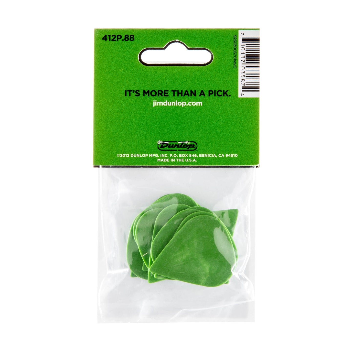 Jim Dunlop DUNLOP TORTEX .88mm SHARP GUITAR PICK PLAYER'S PACK 12-PACK - 412P088