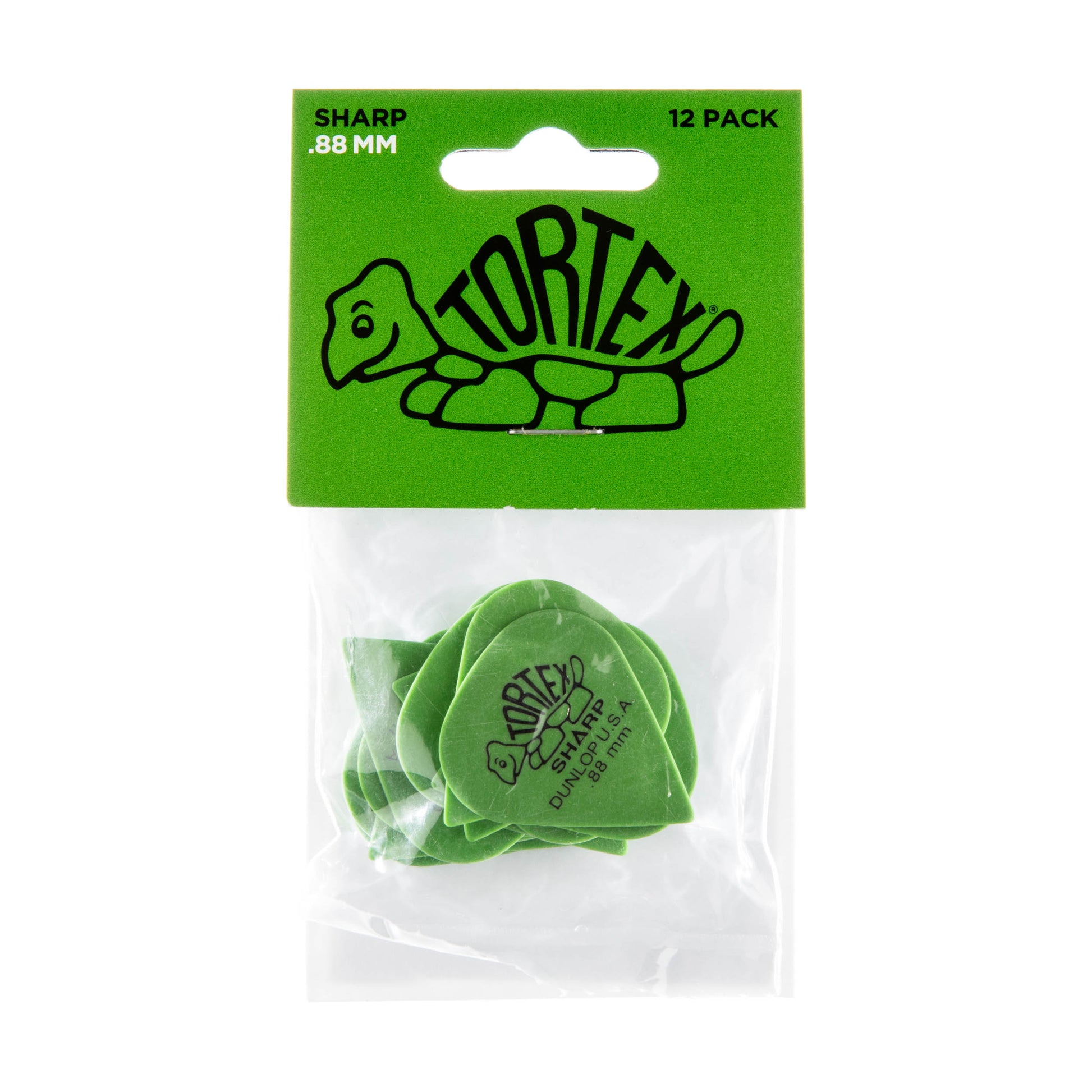 Jim Dunlop DUNLOP TORTEX .88mm SHARP GUITAR PICK PLAYER'S PACK 12-PACK - 412P088