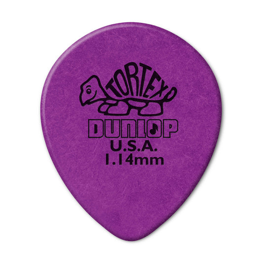 Jim Dunlop DUNLOP TORTEX 1.14mm TEARDROP GUITAR PICK REFILL BAG 72-PACK - 413R114