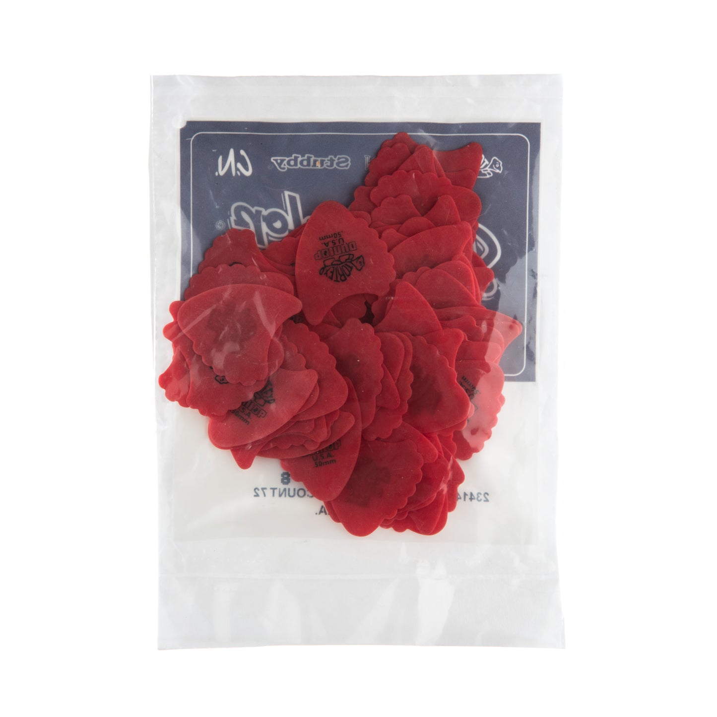 Jim Dunlop DUNLOP TORTEX .50mm FIN PICK GUITAR PICK REFILL BAG 72-PACK - 414R050