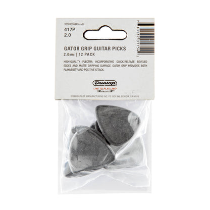 Jim Dunlop DUNLOP GATOR GRIP 2.0mm GUITAR PICK PLAYER'S PACK 12-PACK - 417P200