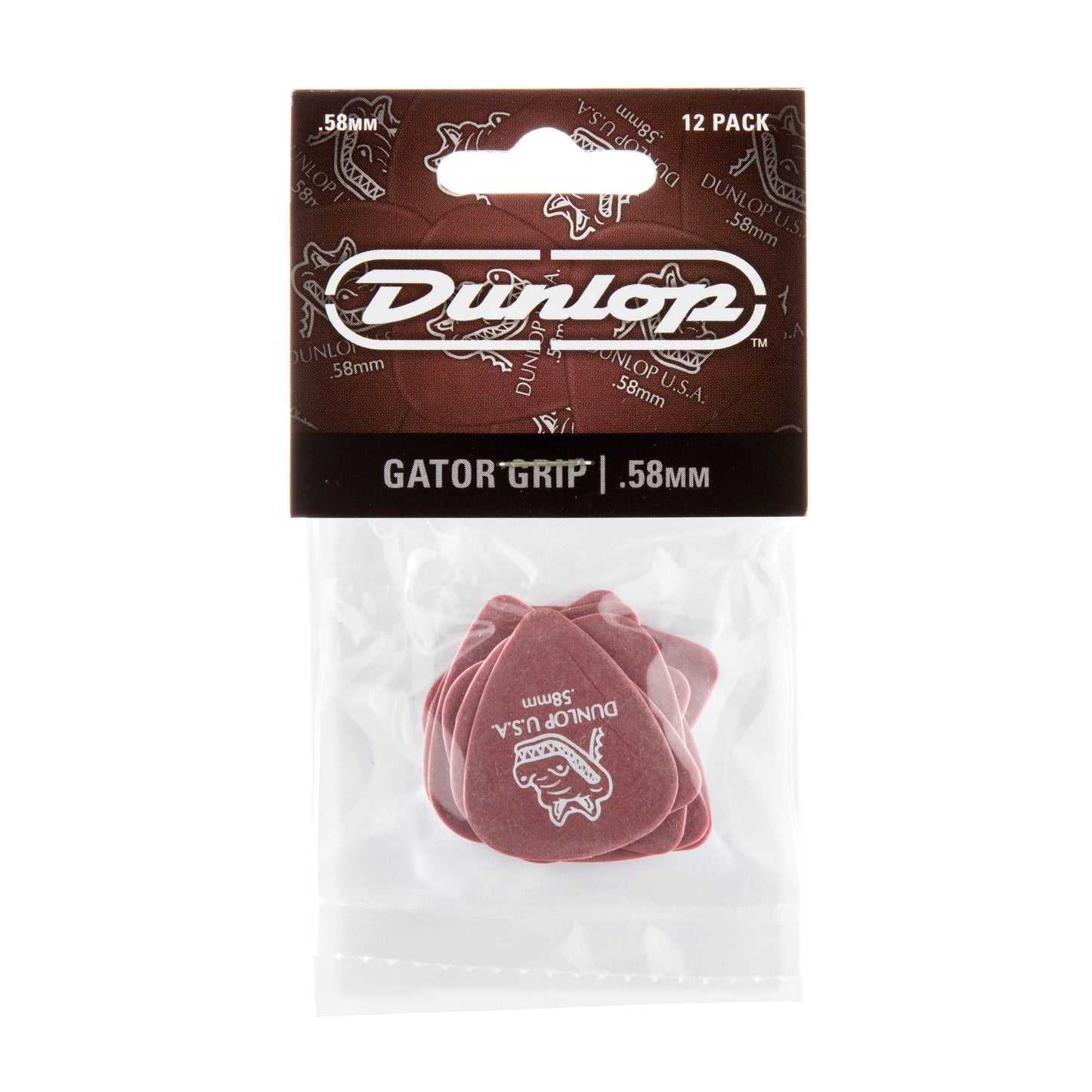 Jim Dunlop DUNLOP GATOR GRIP .58mm GUITAR PICK PLAYER'S PACK 12-PACK - 417P058