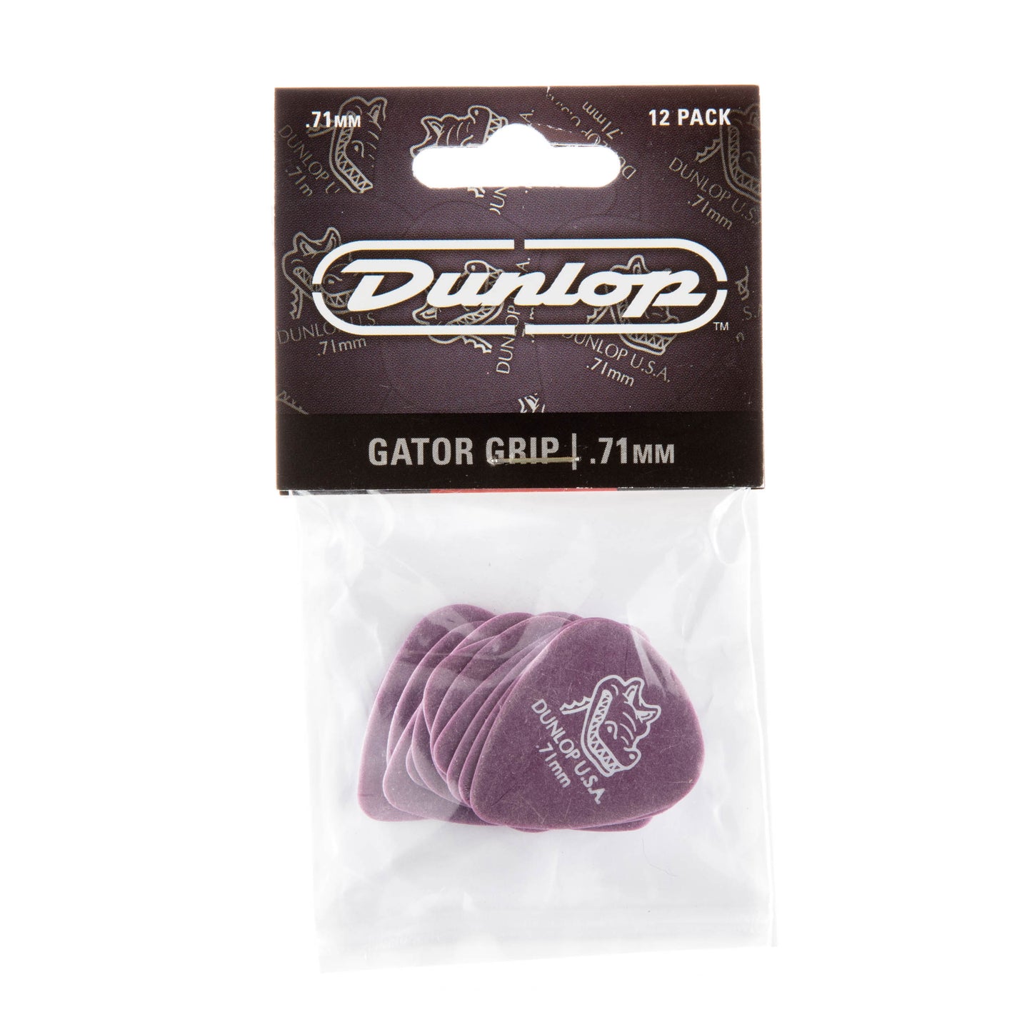 Jim Dunlop DUNLOP GATOR GRIP .71mm GUITAR PICK PLAYER'S PACK 12-PACK - 417P071