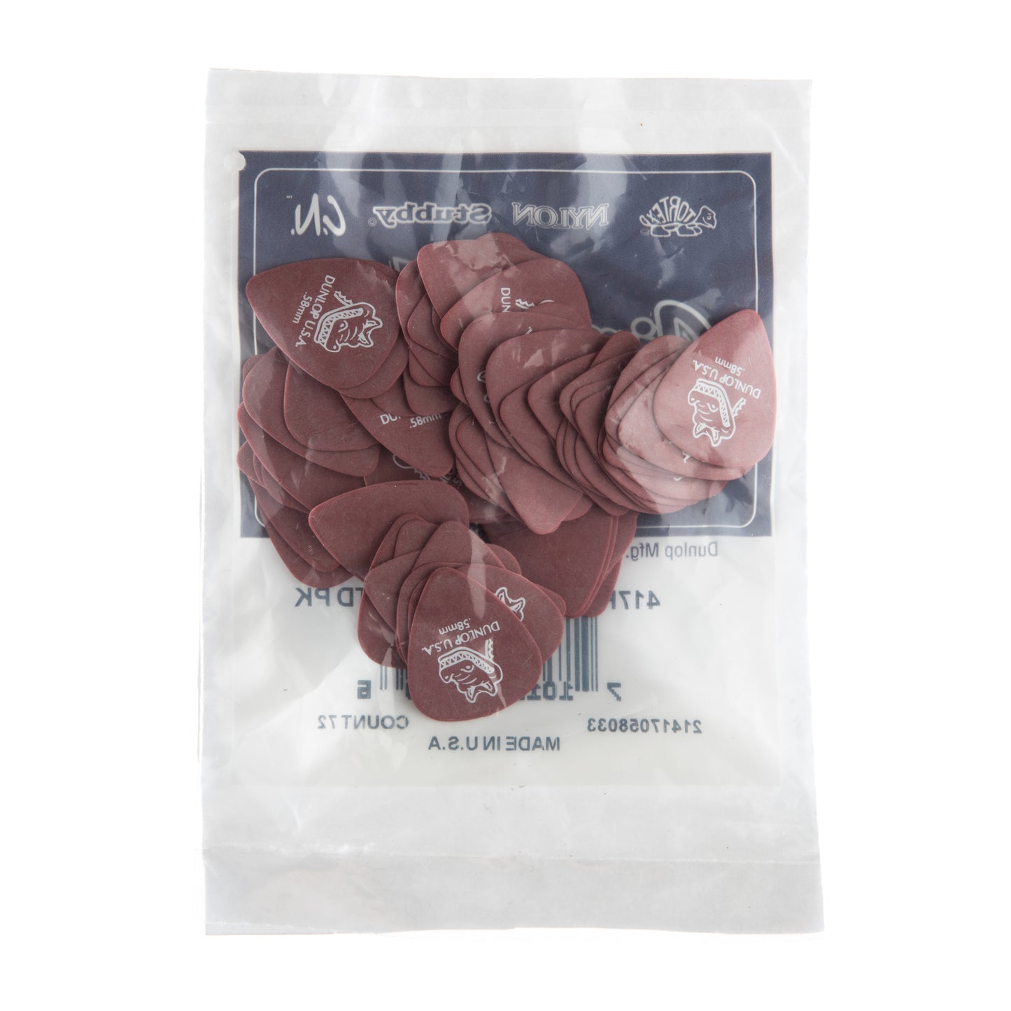Jim Dunlop DUNLOP GATOR GRIP .58mm GUITAR PICK REFILL BAG 72-PACK - 417R058