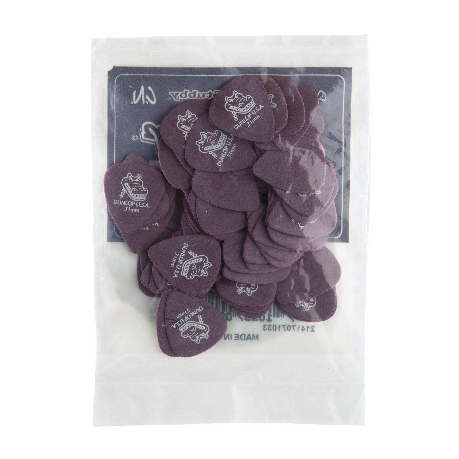 Jim Dunlop DUNLOP GATOR GRIP .71mm GUITAR PICK REFILL BAG 72-PACK - 417R071