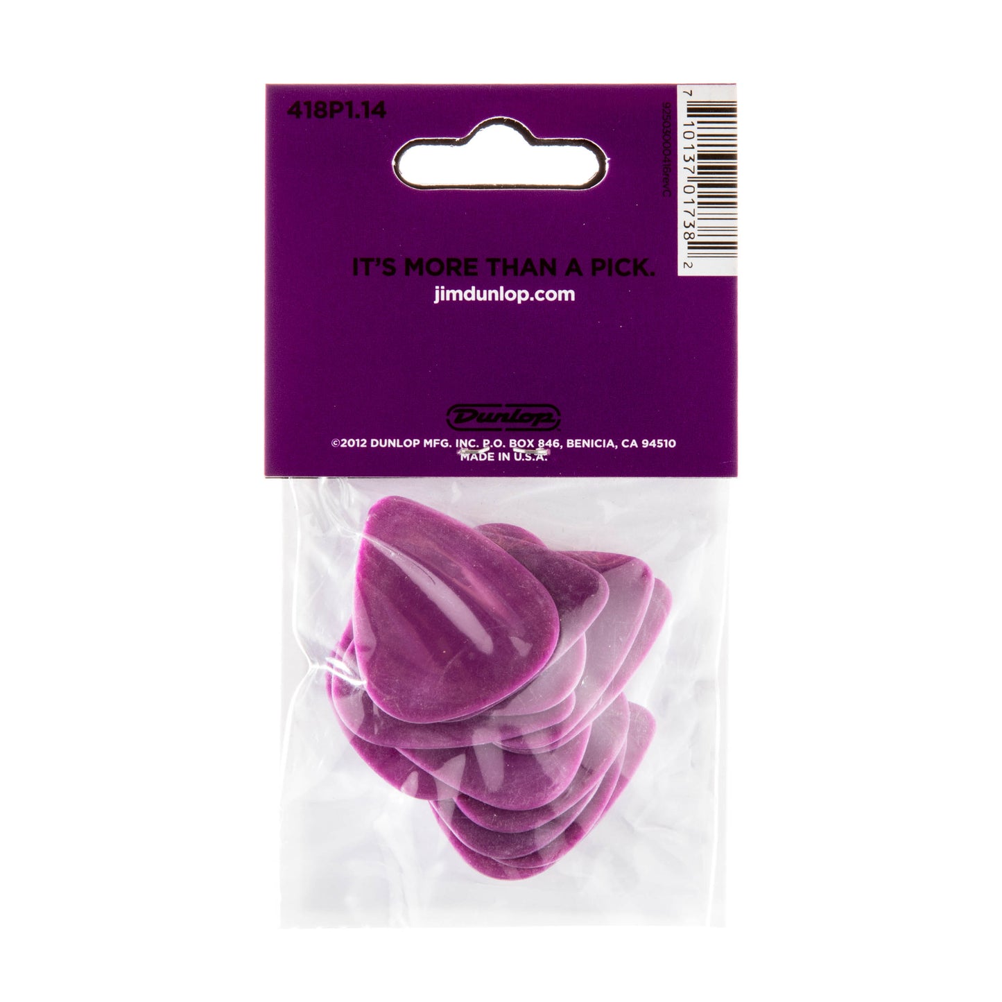 Jim Dunlop DUNLOP TORTEX 1.14mm STANDARD GUITAR PICK PLAYER'S PACK 12-PACK - 418P114