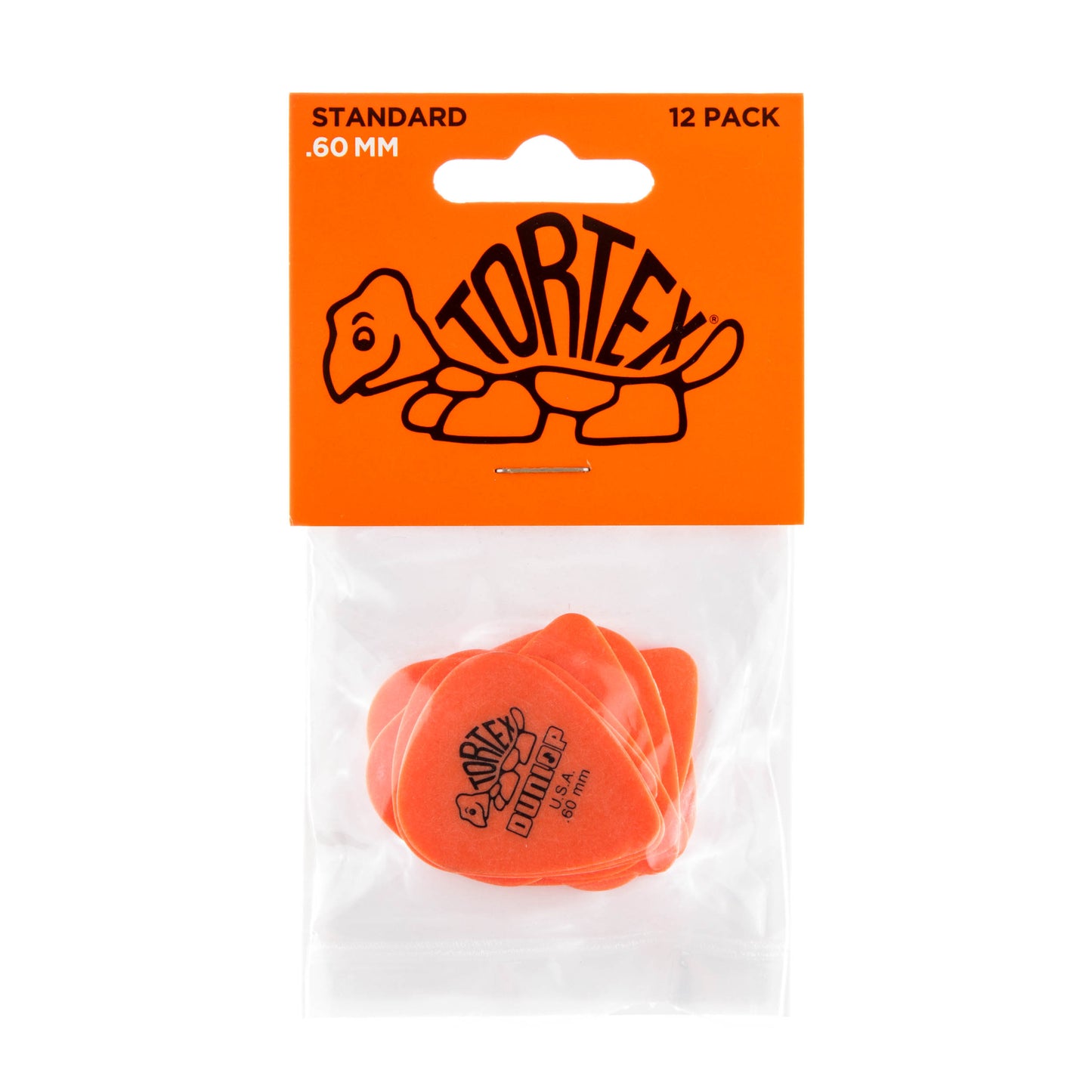 Jim Dunlop DUNLOP TORTEX .60mm STANDARD GUITAR PICK PLAYER'S PACK 12-PACK - 418P060