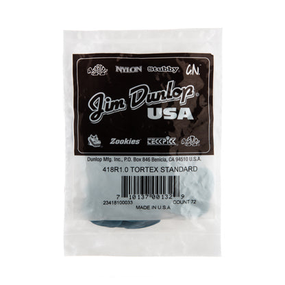 Jim Dunlop DUNLOP TORTEX 1.0mm STANDARD GUITAR PICK REFILL BAG 72-PACK - 418R100
