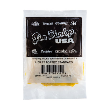 Jim Dunlop DUNLOP TORTEX .73mm STANDARD GUITAR PICK REFILL BAG 72-PACK - 418R073