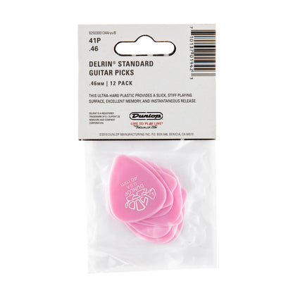 Jim Dunlop DUNLOP DELRIN 500 .46mm GUITAR PICK PLAYER'S PACK 12-PACK - 41P046