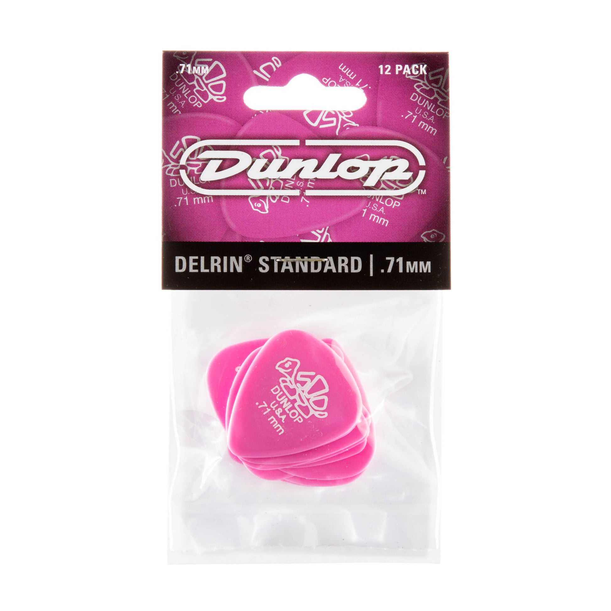 Jim Dunlop DUNLOP DELRIN 500 .71mm GUITAR PICK PLAYER'S PACK 12-PACK - 41P071