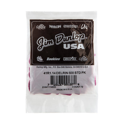 Jim Dunlop DUNLOP DELRIN 500 1.14mm GUITAR PICK REFILL BAG 72-PACK - 41R114