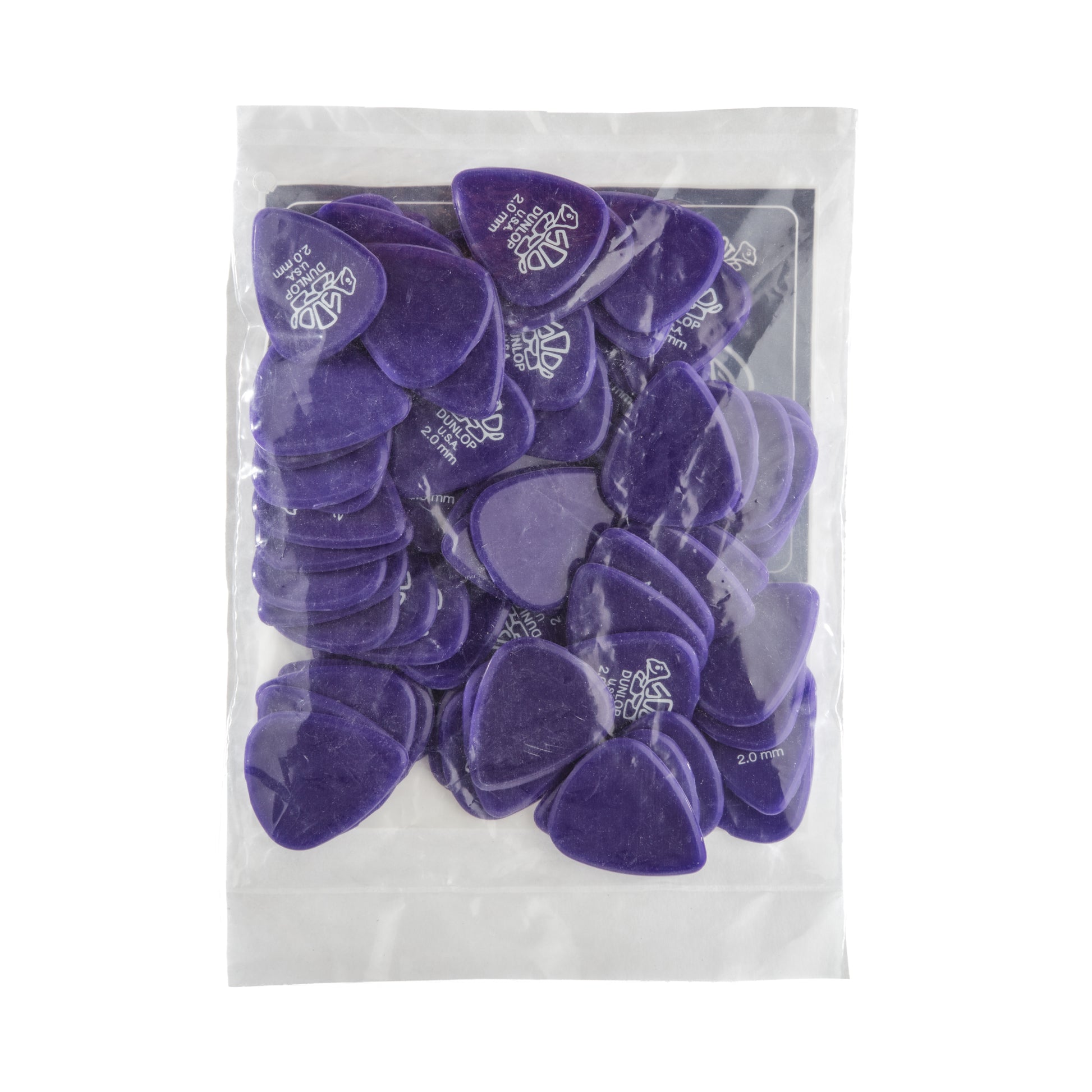 Jim Dunlop DUNLOP DELRIN 500 2.00mm GUITAR PICK REFILL BAG 72-PACK - 41R200